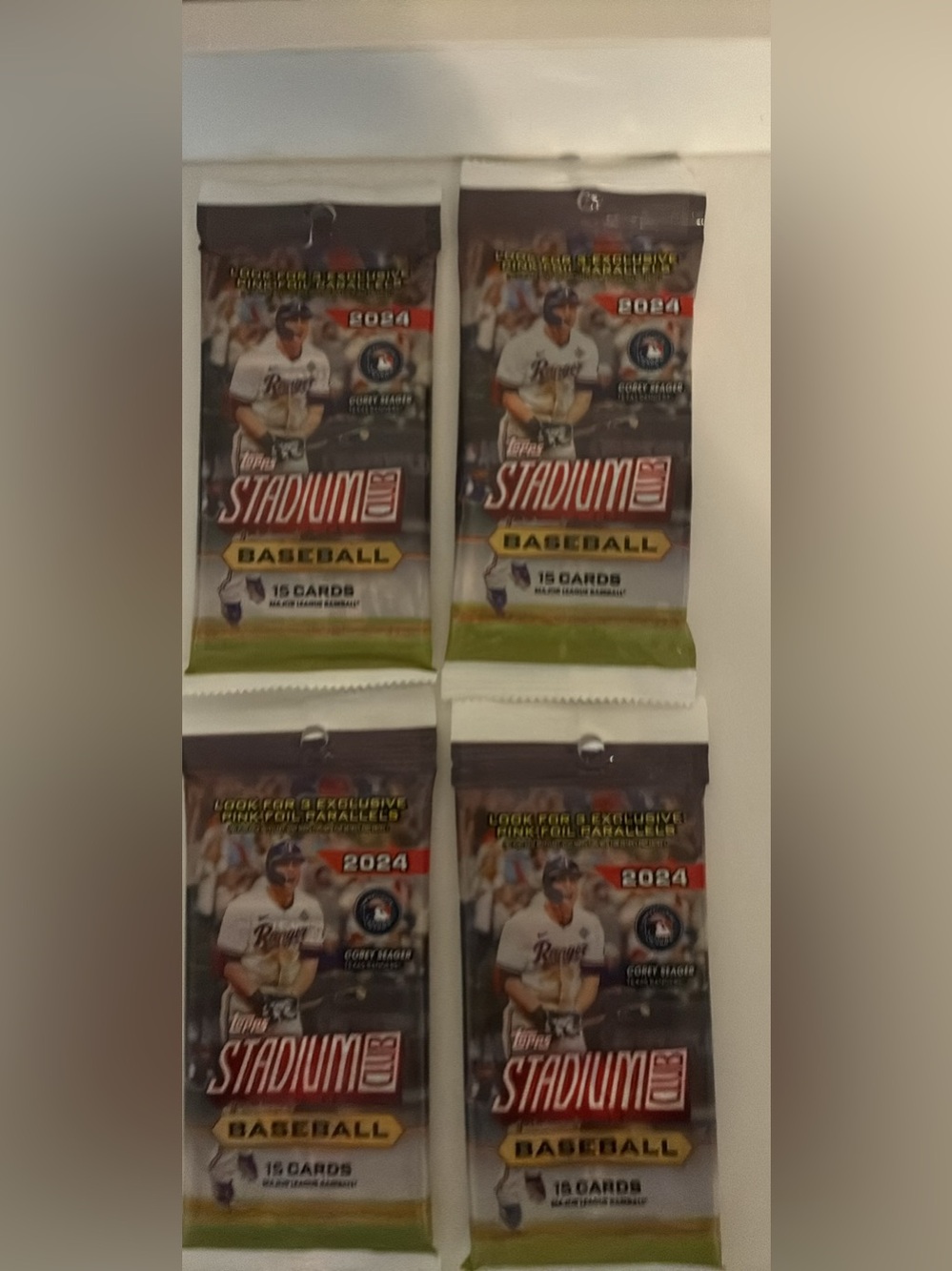 4 2024 Topps Stadium Club unopened packs
